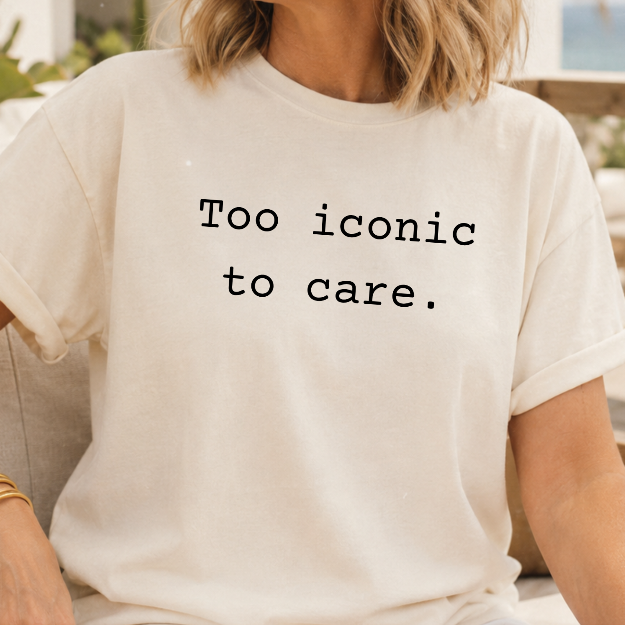Too Iconic To Care Graphic Tee