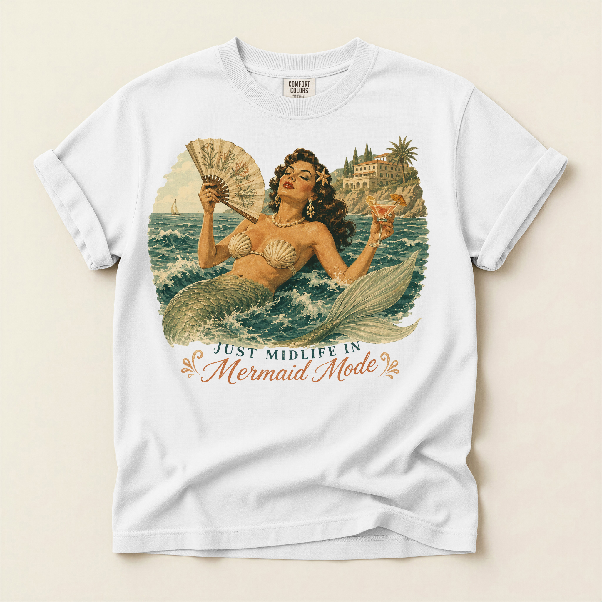Mermaid Mode Graphic Tee
