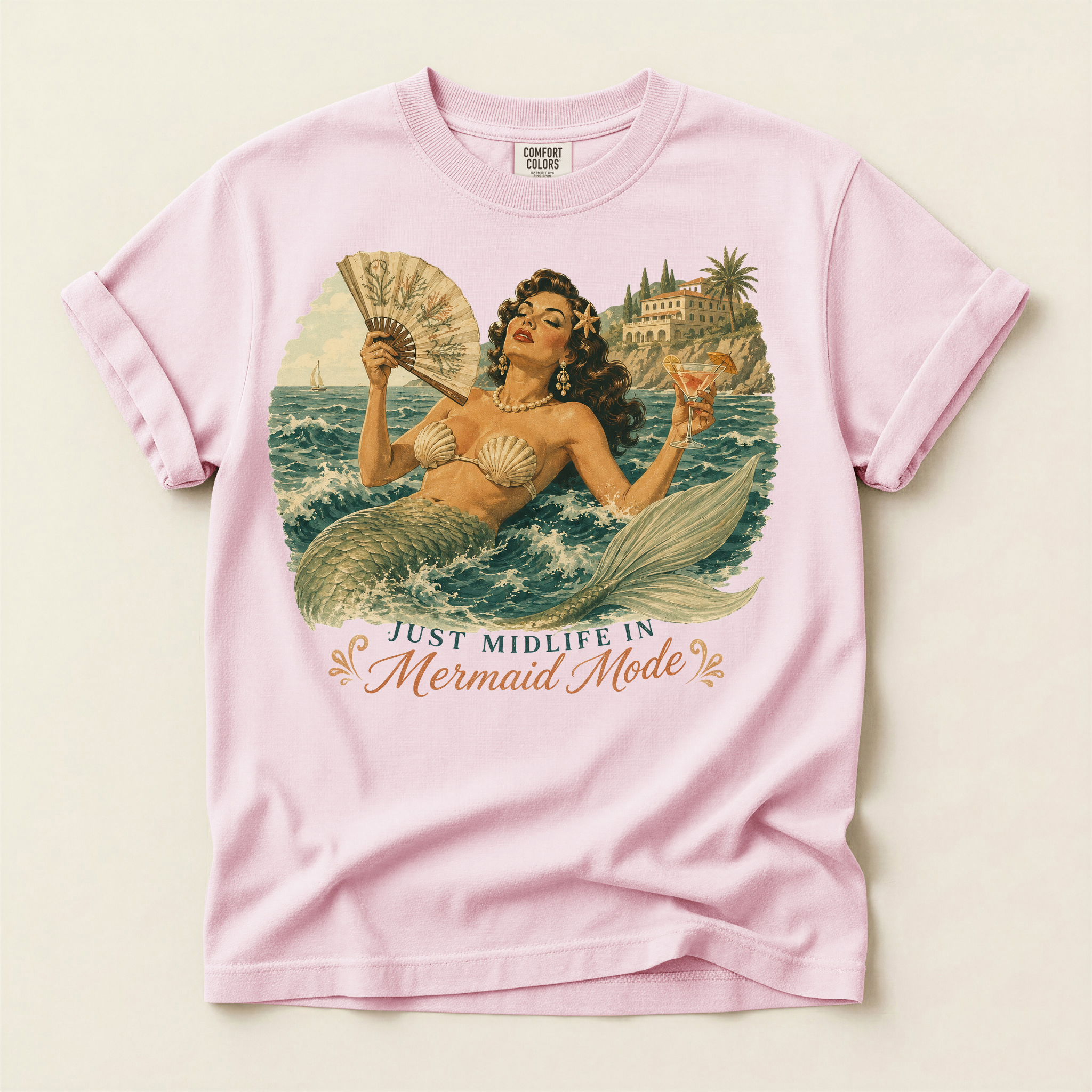 Mermaid Mode Graphic Tee
