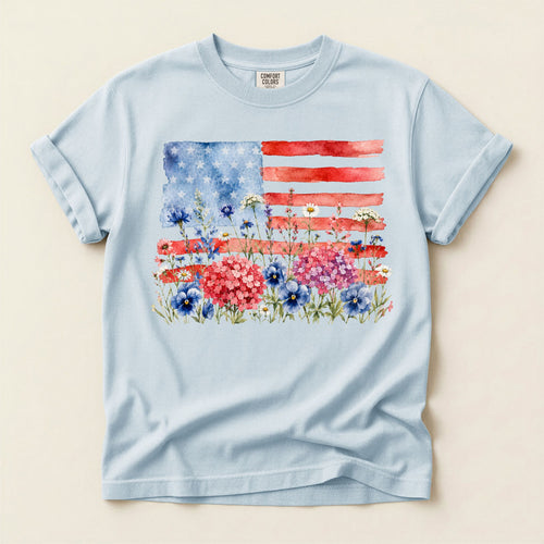 Floral Flag T-Shirt