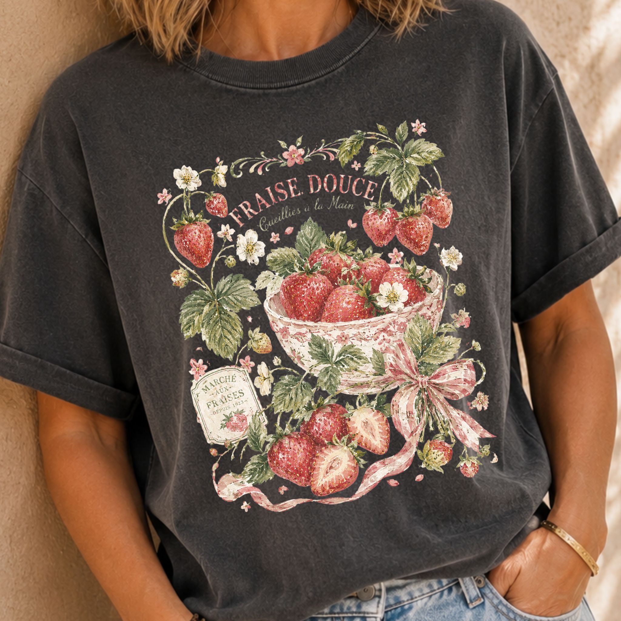 Vintage Strawberry Graphic Tee
