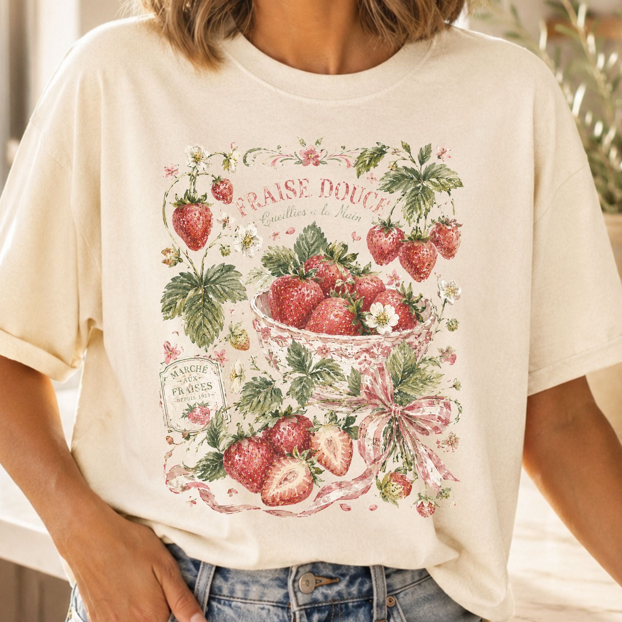 Vintage Strawberry Graphic Tee
