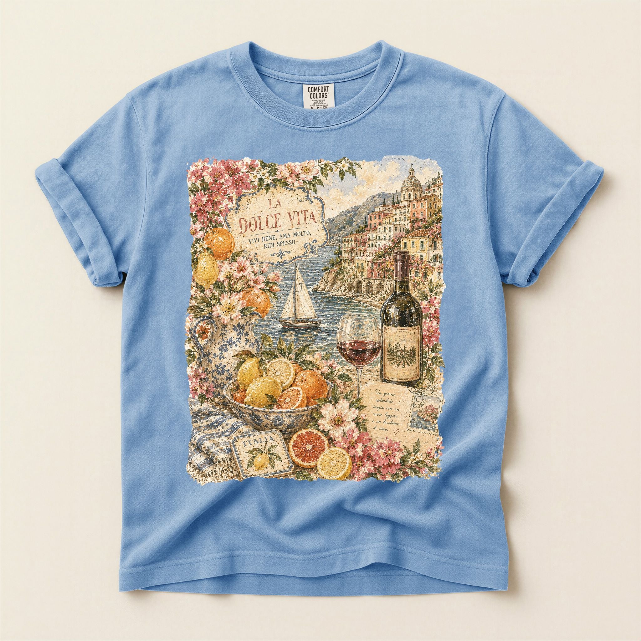 Italian Coastal Graphic Tee