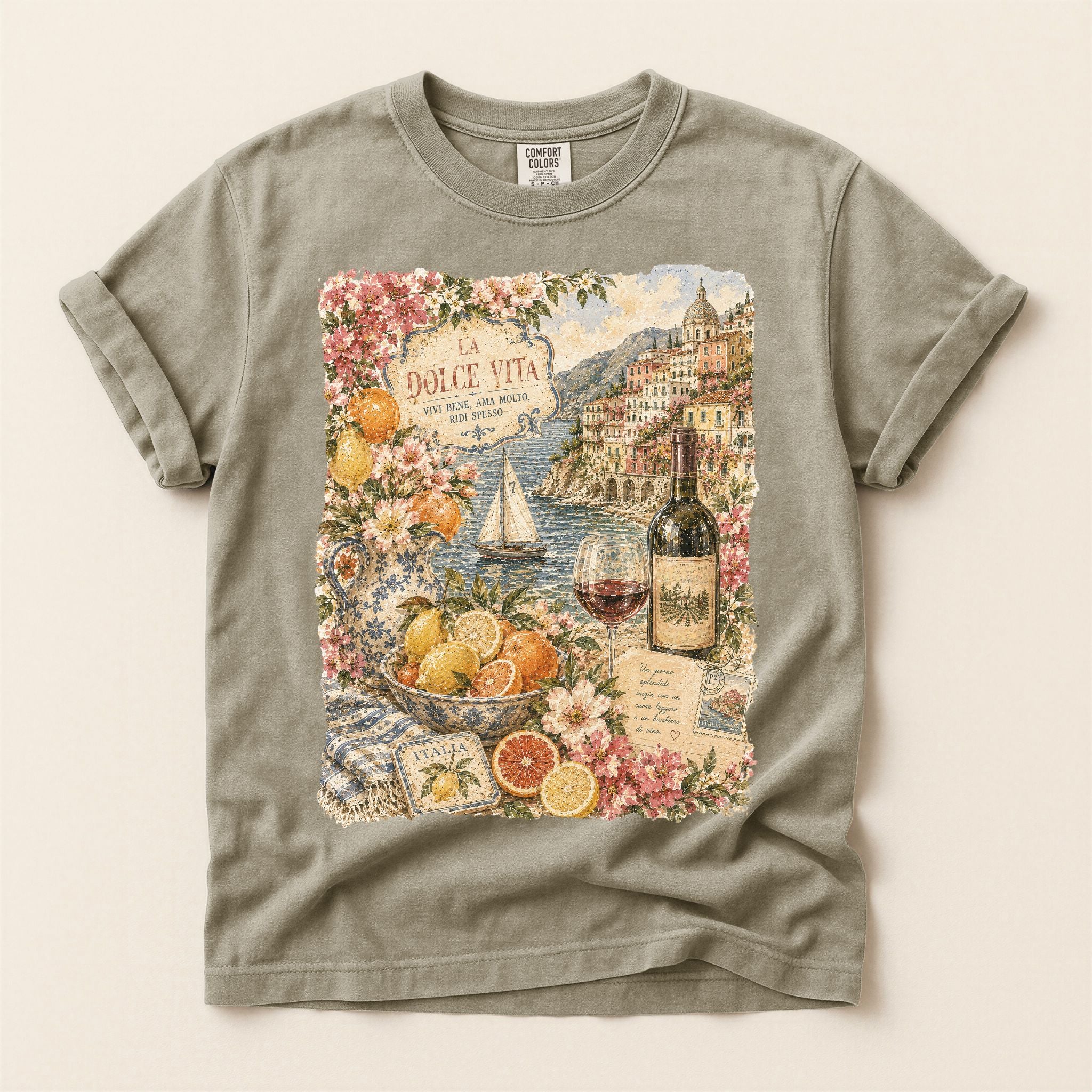 Italian Coastal Graphic Tee