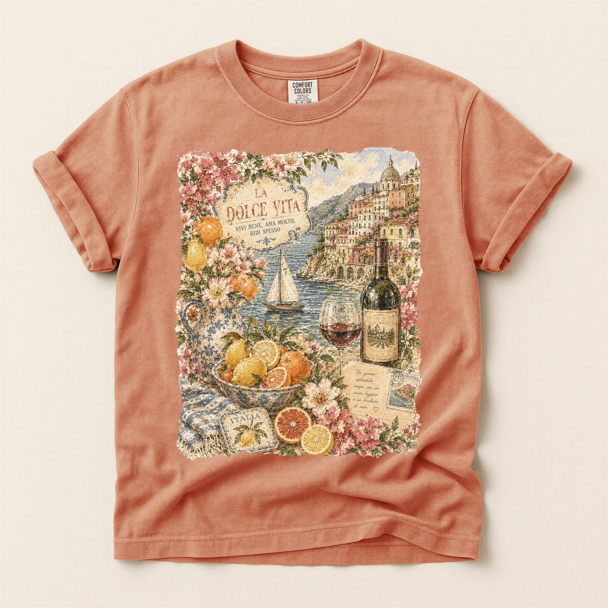 Italian Coastal Graphic Tee