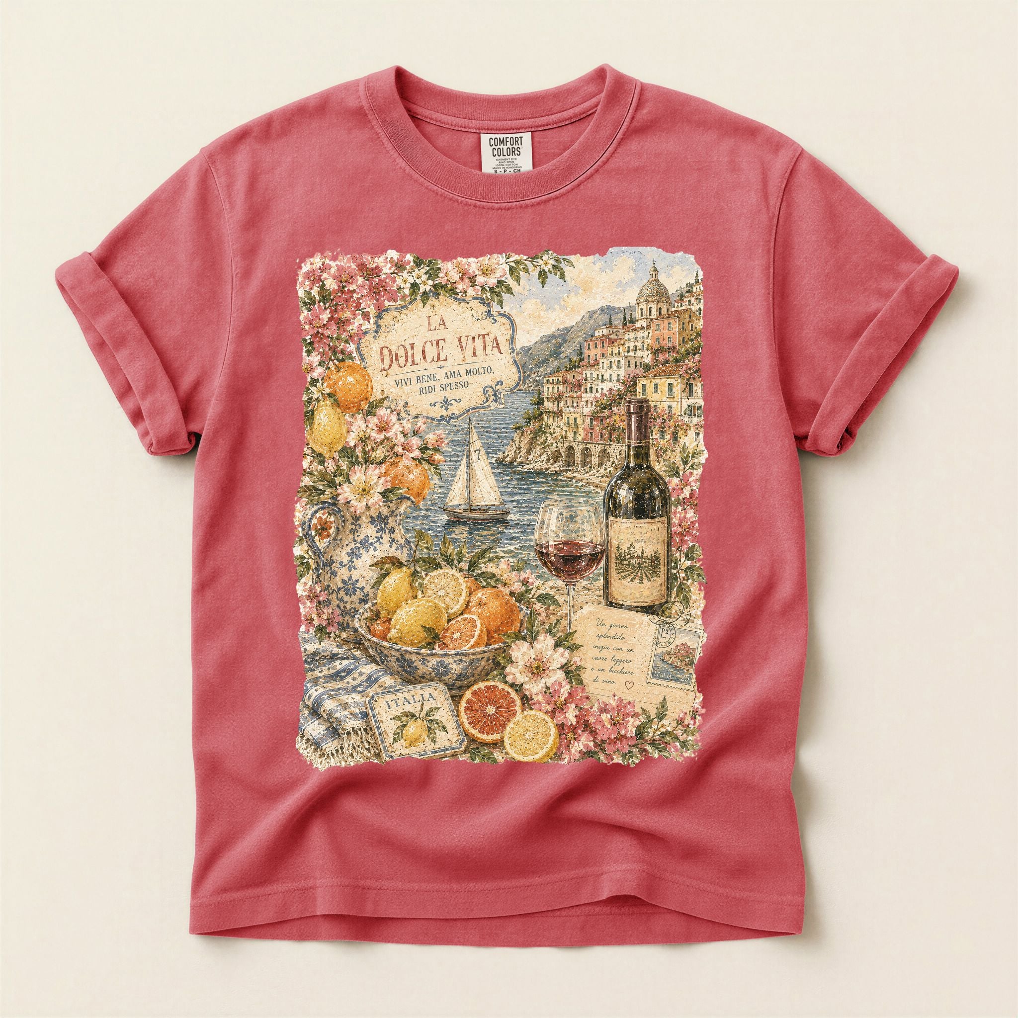 Italian Coastal Graphic Tee
