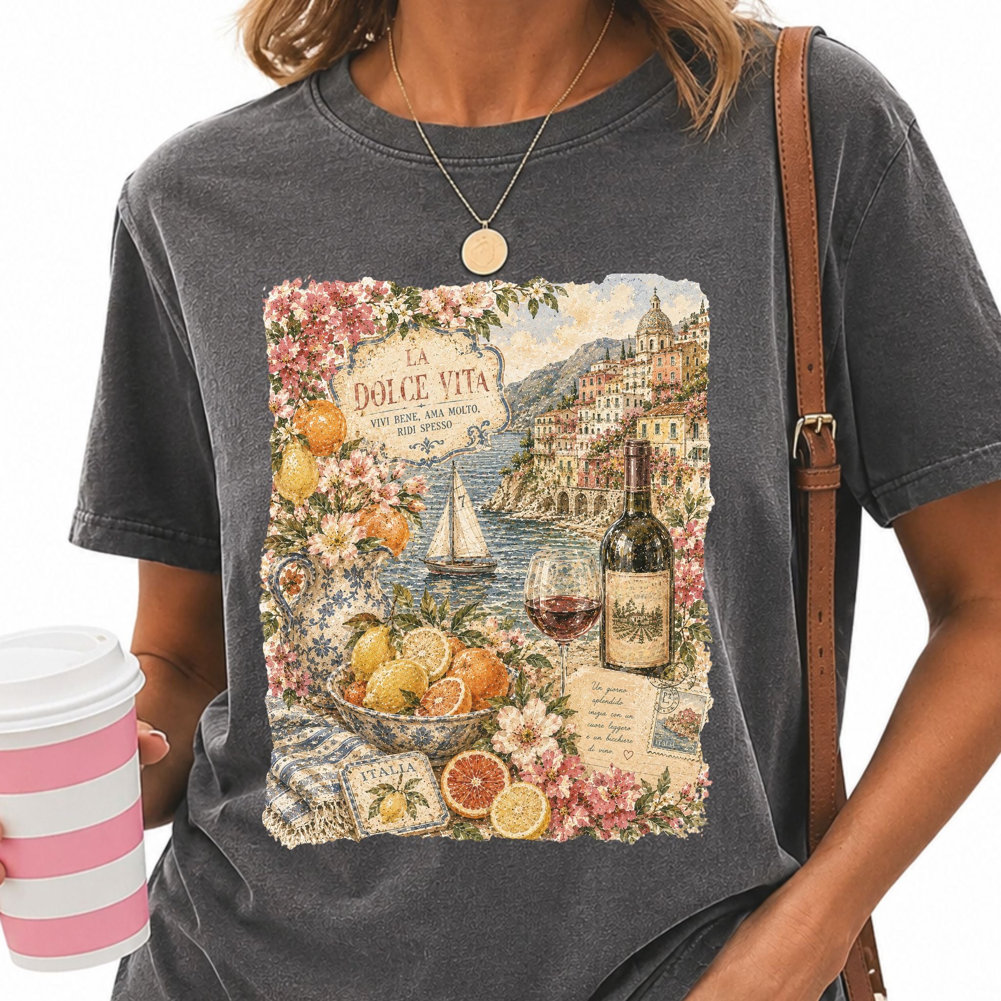 Italian Coastal Graphic Tee