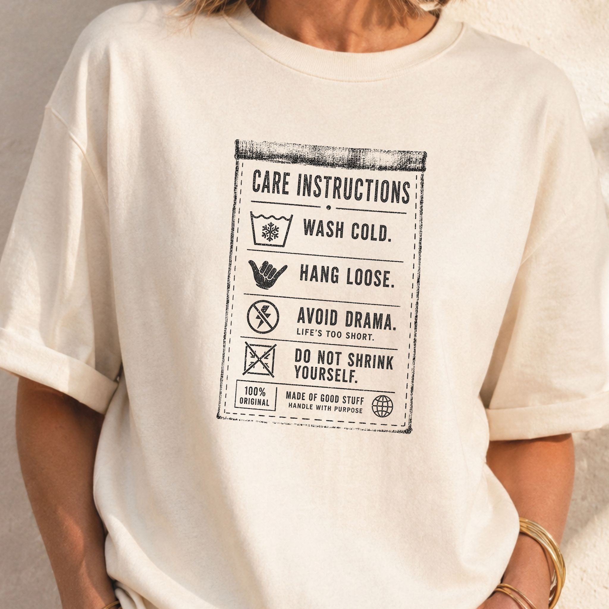 Care Instructions T-Shirt