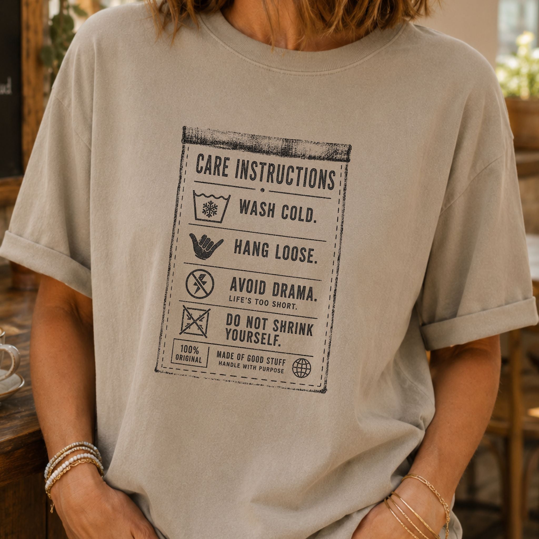 Care Instructions T-Shirt