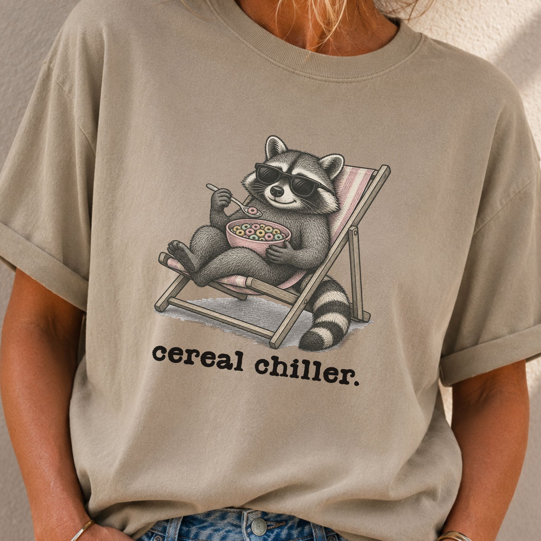Cereal Chiller Raccoon T-Shirt