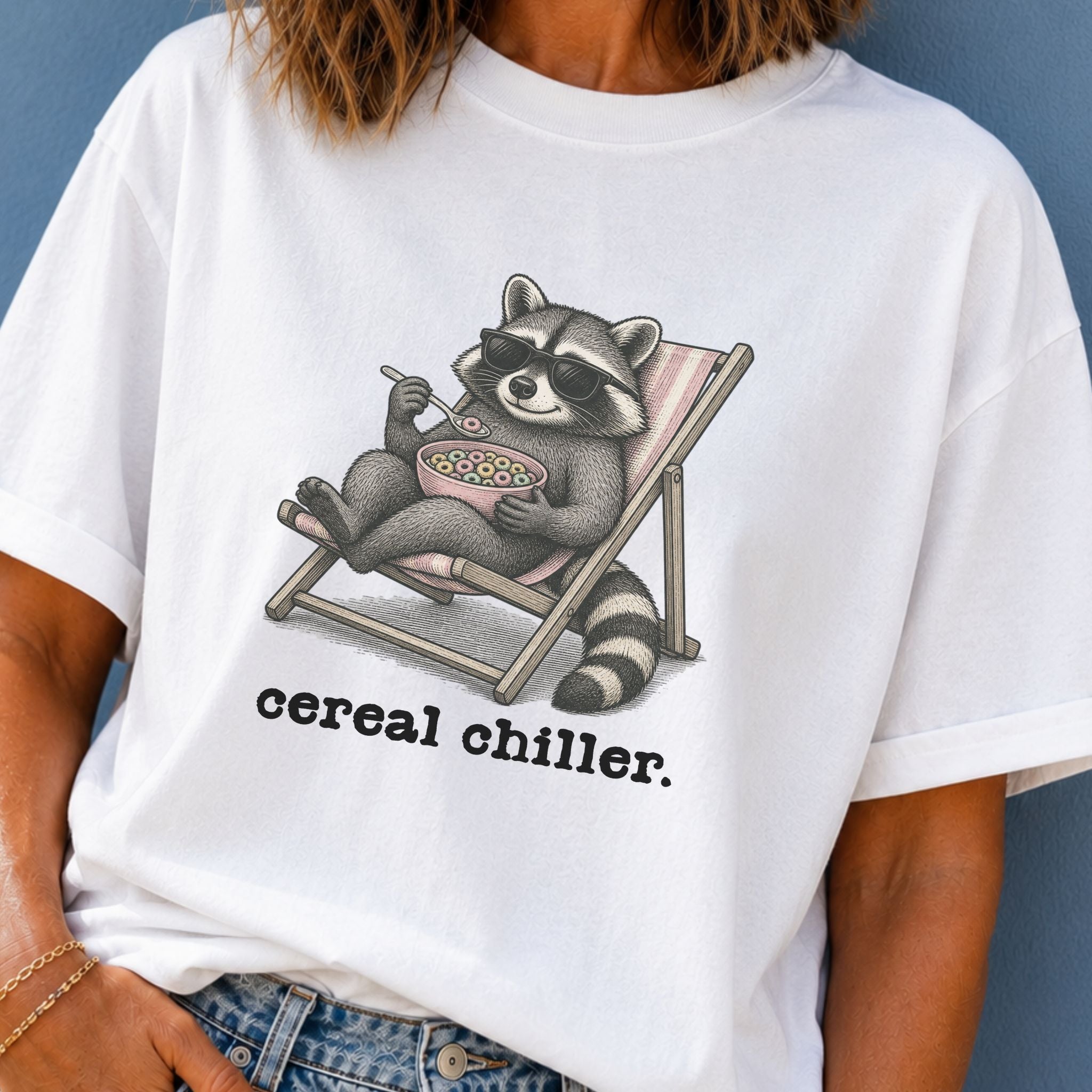 Cereal Chiller Raccoon T-Shirt