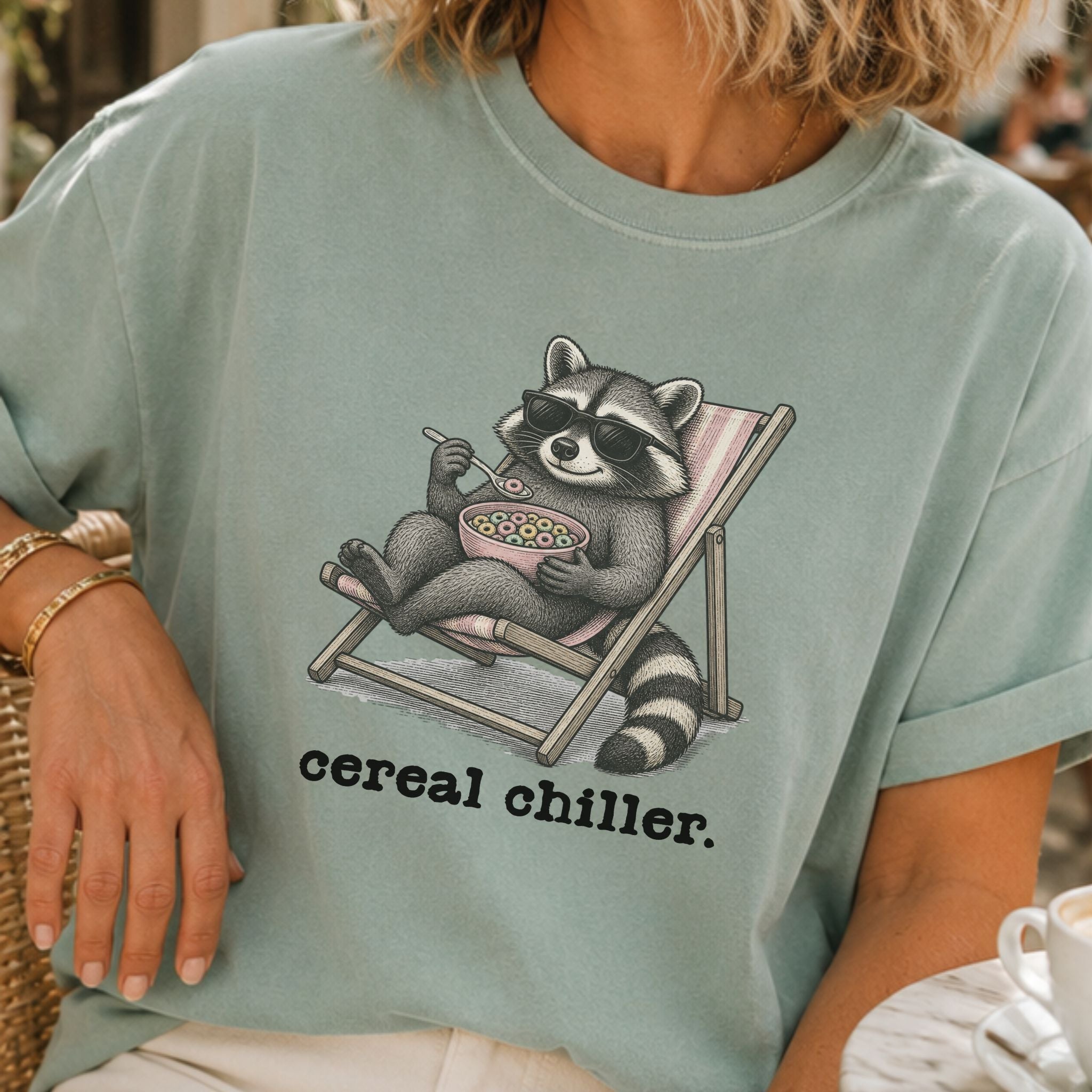 Cereal Chiller Raccoon T-Shirt