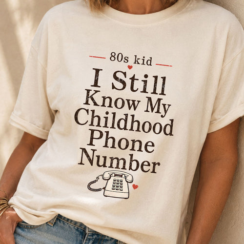 80s Phone Number T-Shirt