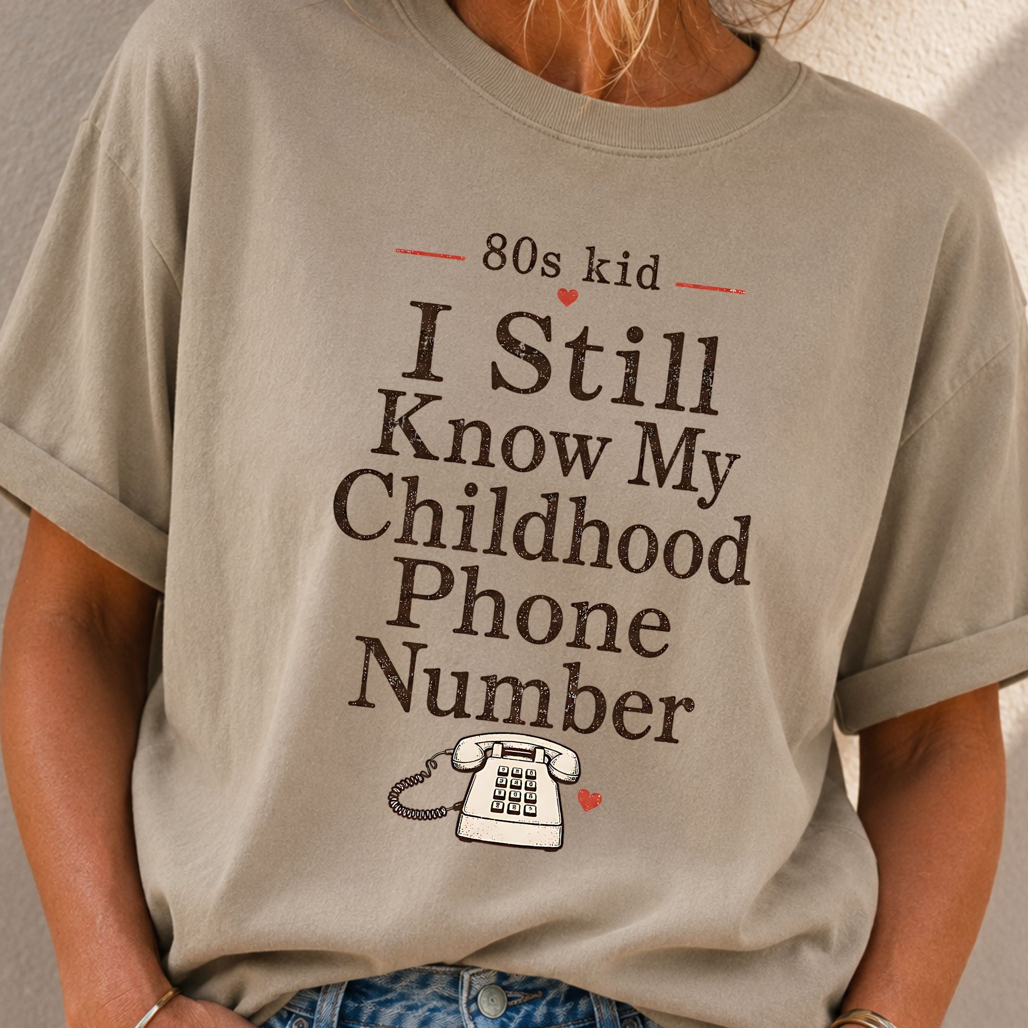 80s Phone Number T-Shirt