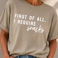 I Require Snacks T-Shirt
