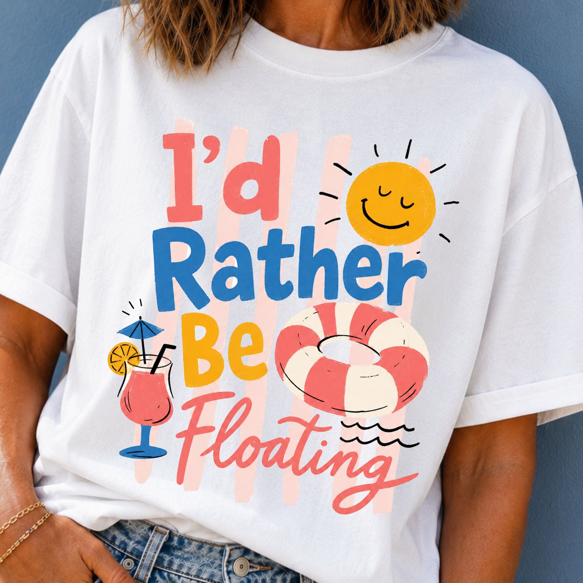 I'd Rather Be Floating T-Shirt