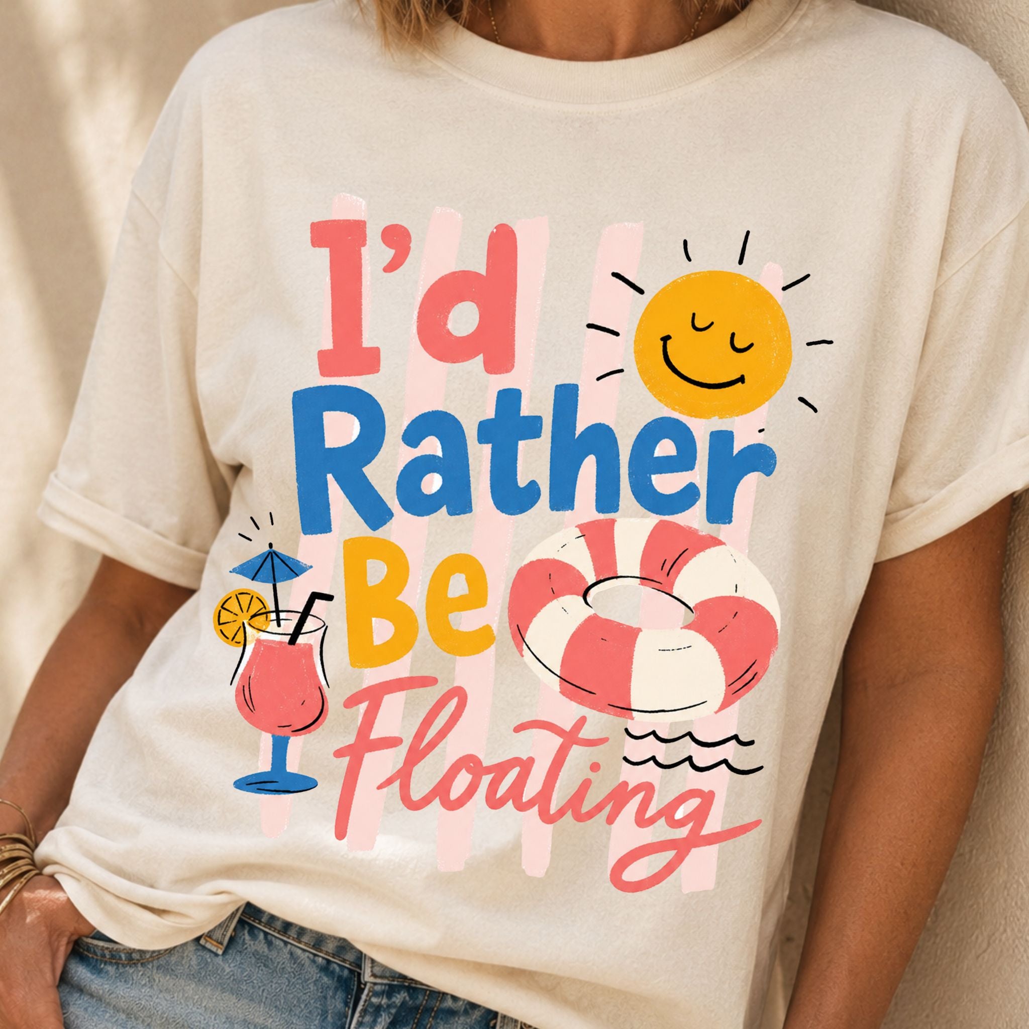 I'd Rather Be Floating T-Shirt