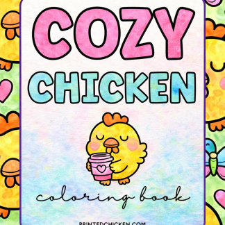 cozy chicken coloring book