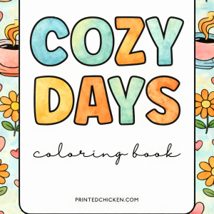 Cozy Days Printable Coloring Book