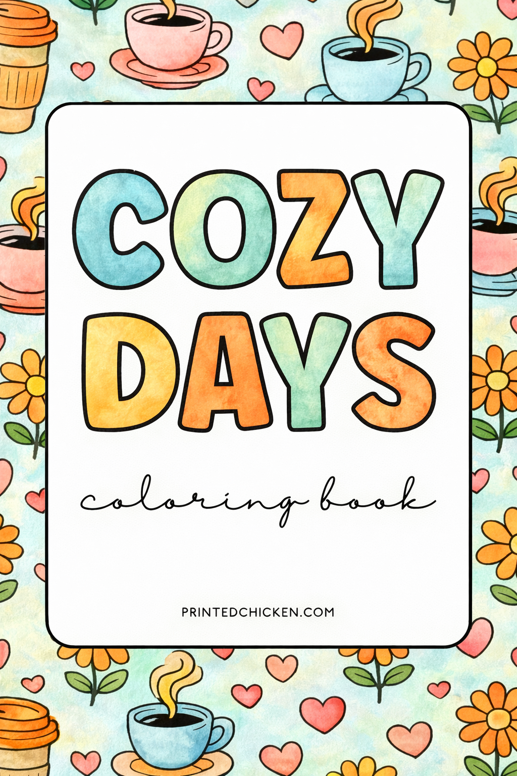Cozy Days Printable Coloring Book